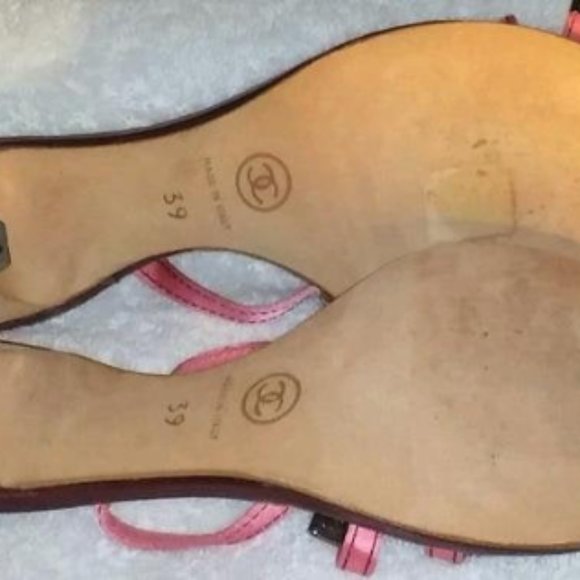 CHANEL Sandals Heels EU39 Dustbag - Picture 8 of 8